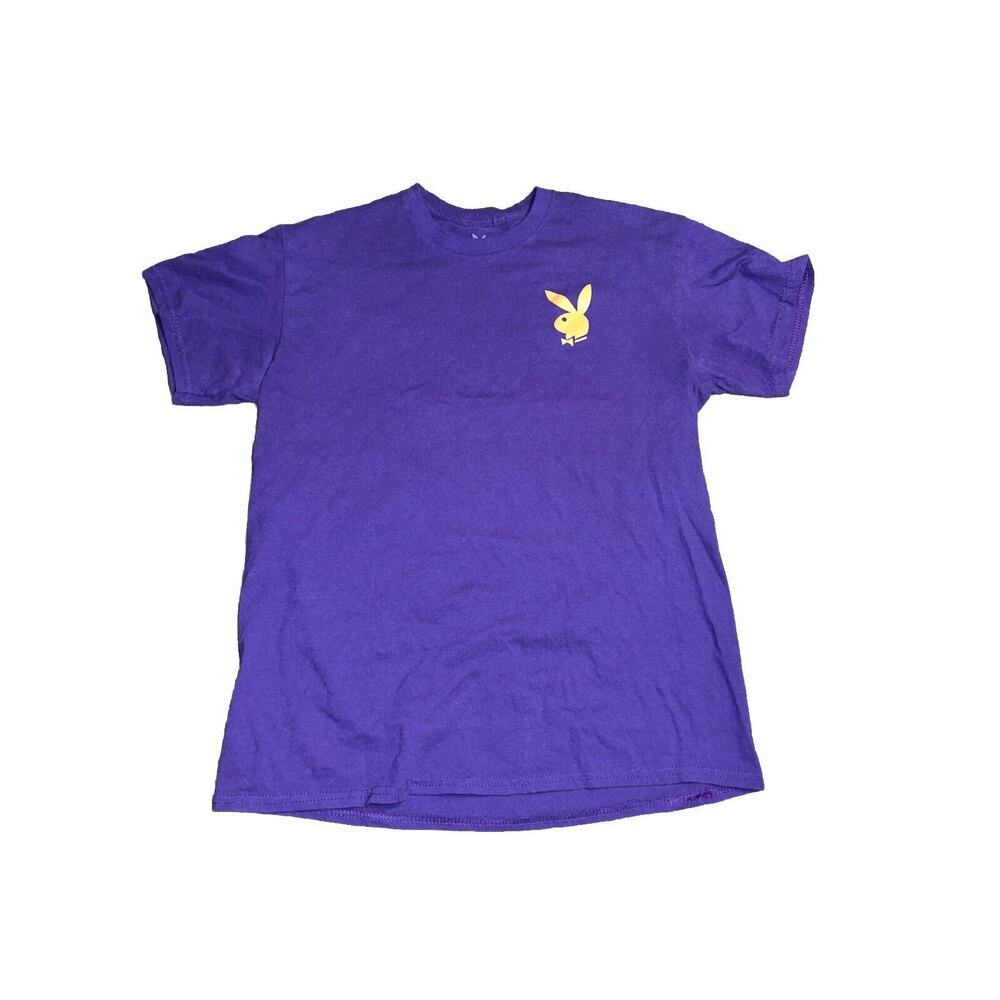 Playboy T-Shirt Men Medium Graphic Print Logo Purple